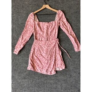 Reformation Rosalie Cottagecore Coquette Romantic Whimsical Crepe Dress Size 4